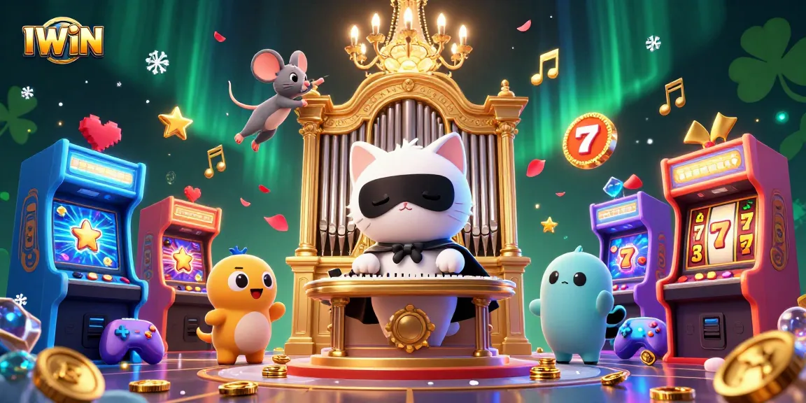 Experience thrilling gameplay with IWIN casino elements featuring animated characters and rich gaming visuals.