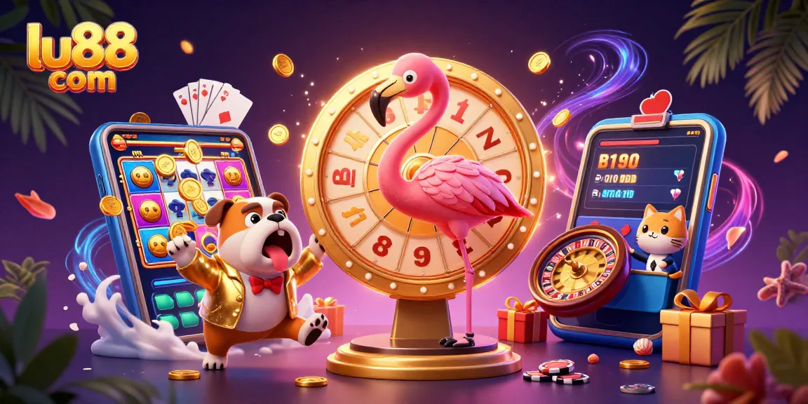 Engage with thrilling gaming moments at lu88 com with our dynamic casino illustration.