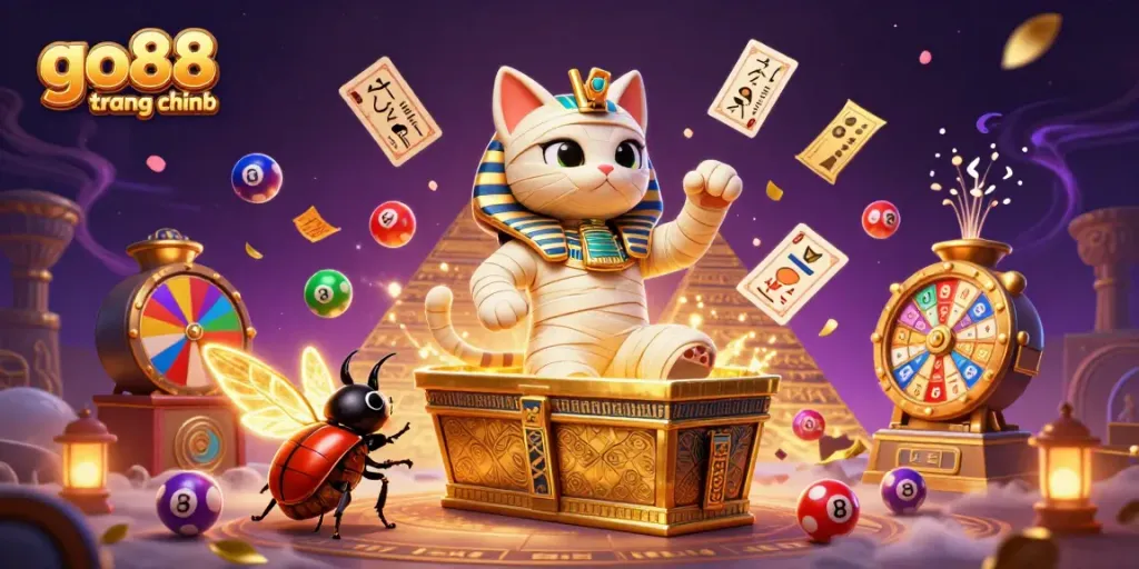 Win big at go88 trang chính with this vibrant casino scene filled with dynamic elements.