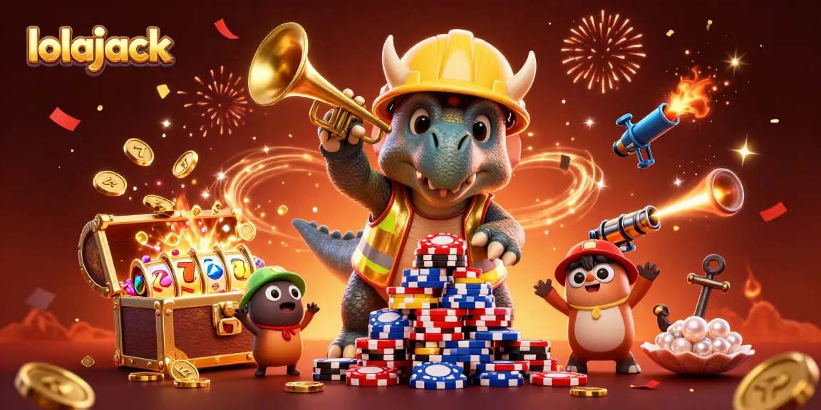 Celebrate big wins with lolajack at a vibrant casino scene filled with gaming excitement.