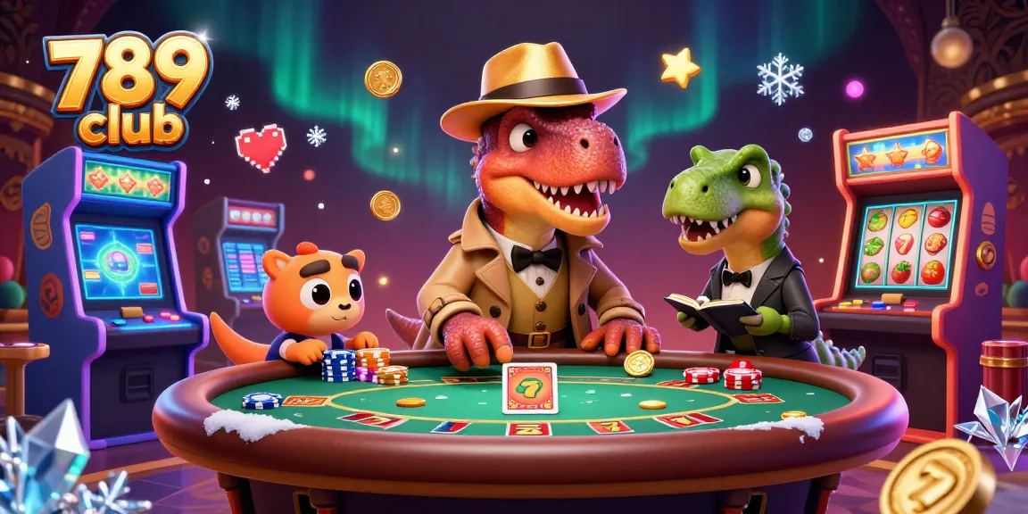 Experience thrilling gameplay at 789 club with a velociraptor card counter and captivating casino elements.