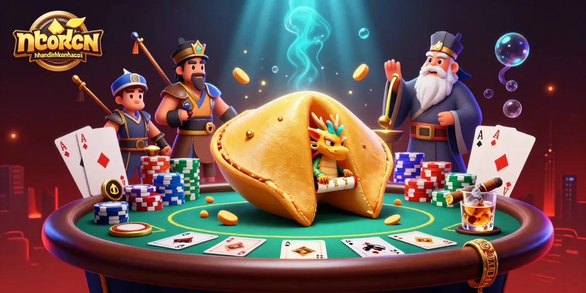 Engage with nhandinhkeonhacai's dynamic casino scene featuring vibrant characters and thrilling poker elements.