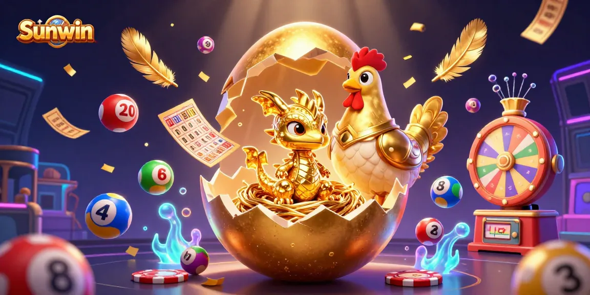 Experience thrilling gameplay with Sunwin's colorful lottery elements and a majestic golden dragon.