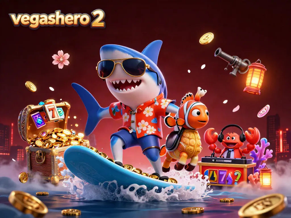 Experience the vibrant atmosphere of vegashero 2 while winning on slot reels in a captivating underwater scene.