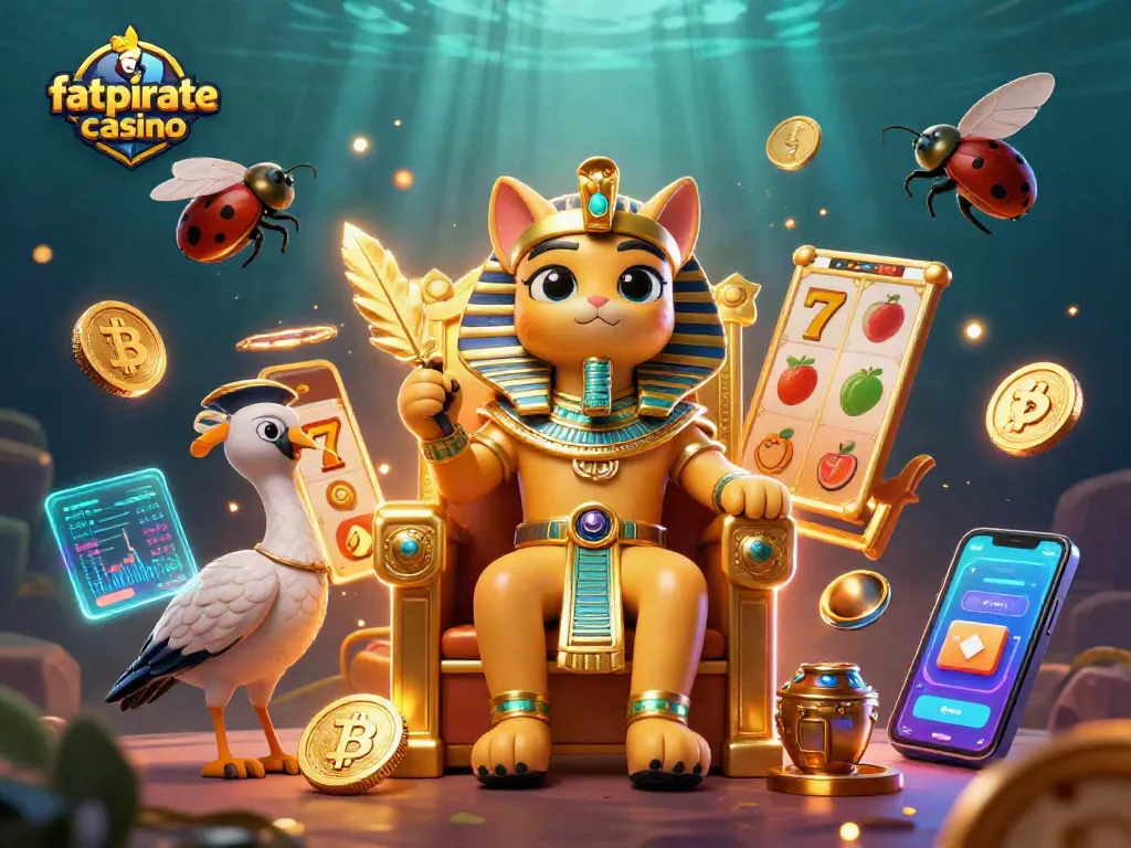 Experience the excitement of fatpirate casino with dynamic slot reels, lucky 7s, and vibrant 3D characters.