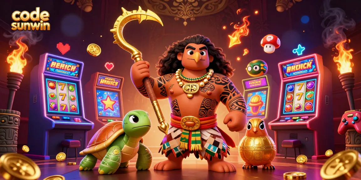 Experience the thrill of gaming with code sunwin, featuring vibrant slot machine action and engaging characters.